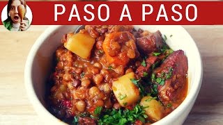 CÓMO HACER GUISO DE LENTEJAS CON CARNE [upl. by Eiro]