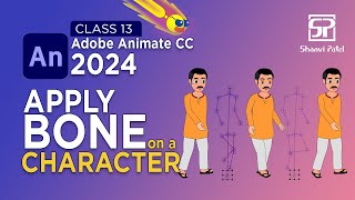 Adobe Animate CC 2024 Advance Level Apply Bone tool on a Character  2D Animation  Hindi [upl. by Aldred]