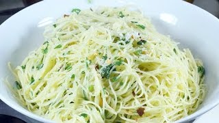 Spaghetti Aglio e Olio Recipe  Italian pasta dish garlic and olive oil [upl. by Jedediah]