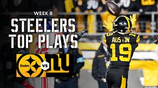 Top Plays from Steelers 2618 Win vs Giants  Pittsburgh Steelers [upl. by Limann]