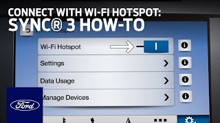 FordPass™ Connect with WiFi Hotspot Overview  SYNC 3 HowTo  Ford [upl. by Noby295]