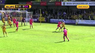 Sutton United 10 Dover Athletic 13 Playoff semi 2nd leg 3514 [upl. by Tnerual]