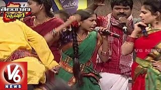 Asaidula Harathi Kalla Gajjala Gammathi Song  Telangana Folk Songs  Dhoom Thadaka  HD  V6 News [upl. by Nywrad]