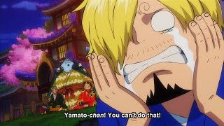 Yamato decides to stay in Wano and not joining The Strawhats English Sub [upl. by Niwled]