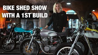 2022 BIKE SHED SHOW LONDON Part 1  Exhibiting My First Build  Building Series by Tomboy a Bit [upl. by Gasser]