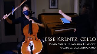 Jesse Krentz plays Hungarian Rhapsody Op 68 by Popper for cello and piano [upl. by Prior691]