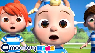 The Soccer Football Song  CoComelon  Kids Education  MOONBUG KIDS [upl. by Feer]