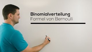 Binomialverteilung Formel von Bernoulli Stochastik BernoulliFormel  Mathe by Daniel Jung [upl. by Aonehc]