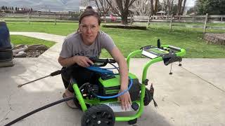 Greenworks 3000 PSI TruBrushless Electric Pressure Washer Review [upl. by Elie]