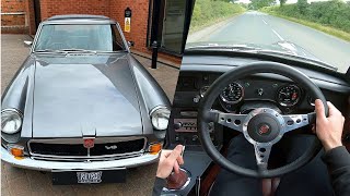 1974 MGB GT V8 Manual POV Driving amp Walkaround Video  Fully Restored Factory RHD [upl. by Baryram]