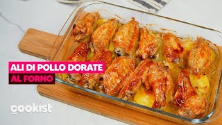 Ali di pollo al forno croccanti dorate e perfette per la cena [upl. by Leviram930]