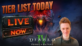 Tier List with the BEST BUILDS to play for Season 6  Leveling Strategy  DIABLO 4 LIVE [upl. by Leavy]