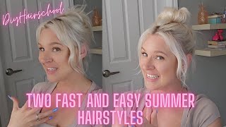 Easy Summer Updos for Day Two Hair Fast Pretty amp BeginnerFriendly [upl. by Nerha]