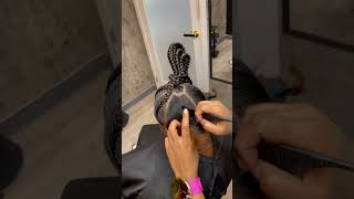 Braided ponytail 🔥🔥viralvideo foryou braids [upl. by Joli728]