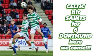 ST JOHNSTONE 0 CELTIC 6 Celtic Hit Saints For Six [upl. by Swirsky]