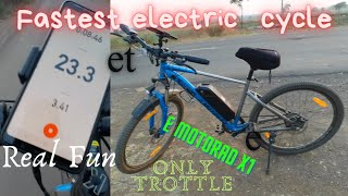 Fastest Electric Cycle 🫡 पैसा वसूल 🤑🤑 Emotorad X1 On Full Throttle 🚲 emotorad electriccycles [upl. by Obaza]