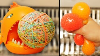 Shredding Rubber Band Ball And Other Hard amp Soft Balls [upl. by Ahsimac790]