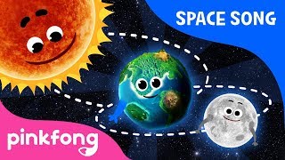 Round and round  Space Song  Pinkfong Songs for Children [upl. by Norag44]