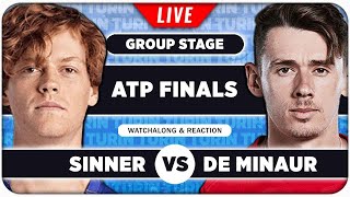 SINNER vs DE MINAUR  ATP Finals 2024  LIVE Tennis Watchalong Stream [upl. by Ardiekal]