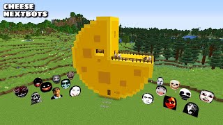 SURVIVAL CHEESE HOUSE WITH 100 NEXTBOTS in Minecraft  Gameplay  Coffin Meme [upl. by Buke]