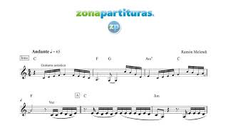 Partitura quotSin remitentequot Melendi [upl. by Tenaej]