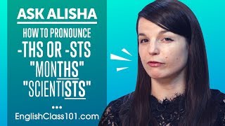 How to Pronounce the Sound s after th or st in English [upl. by Karab233]