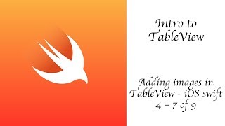 Adding images in TableView  iOS swift 4  79 [upl. by Giguere340]