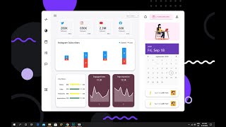 C WPF Material Design UI  Social Blade Dashboard [upl. by Curr]