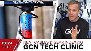 Neat Cables Gear Indexing amp Chain Noise  GCN Tech Clinic [upl. by Katalin]