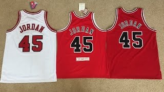 A Review and Comparison of The Michael Jordan Nike vs Mitchell amp Ness 45 Jerseys [upl. by Filberte152]