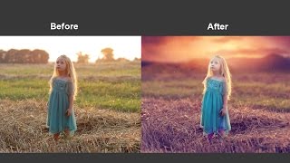 Photoshop CC Tutorial  Add Dramatic Sunset Outdoor Editing [upl. by Posner358]