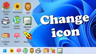 How to Change Desktop Shortcut icons in any Windows [upl. by Ecallaw160]