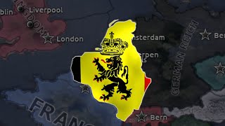 Belgium recreated Burgundy in hoi4 [upl. by Ahsiekim]