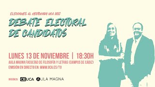 🔴 DEBATE RECTORADO 2023 🏛️El futuro de la UCA en tus manos [upl. by Bellanca]