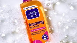 CLEAN AND CLEAR FACE WASH  clean and clear face wash review  best for pimples and oily skin [upl. by Nytsirhc]