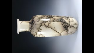 Horsehair and ferric chloride Raku [upl. by Atnoed]