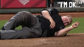 MLB Umpires Getting Hit [upl. by Aldric]