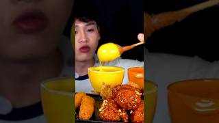 ASMR MUKBANG Corn Dog with Delicious Sauce [upl. by Onyx619]