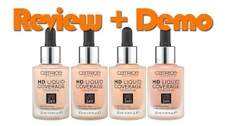 Review  Demo quotHD Liquid Coveragequot Catrice [upl. by Gypsy]