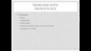 Problems for Deontology [upl. by Greer]