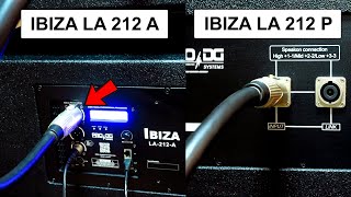 LINE ARRAY AUTOAMPLIFICADO IBIZA LA 212A CON SPEAKON PARA ALIMENTAR A UNA CAJA SIN ETAPA DE POTENCIA [upl. by Elleiram136]