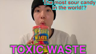 The most sour candy in the worldTOXIC WASTE [upl. by Nacnud85]