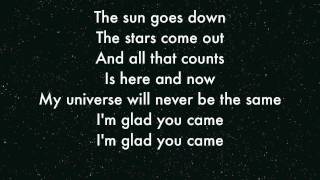 The Wanted  Im Glad you came Lyrics [upl. by Xella]