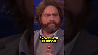 Zach Galifianakis Confused With CHOCOLATE FREEDOM  shorts [upl. by Suravart973]