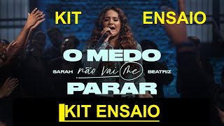 Sarah Beatriz  O Medo Não Vai Me Parar Ao Vivo–KIT ENSAIO COMO CANTAR VOZ POR VOZ DIVISÃO DE VOZ [upl. by Zinnes605]