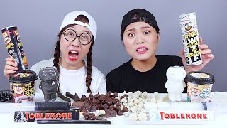 Black VS White Color Food Challenge DONA [upl. by Raimes]