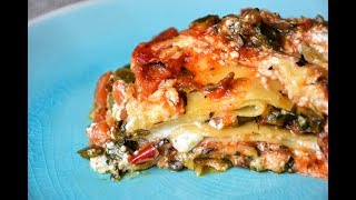 Vegetarian Lasagna Recipe Italian in Hindi हिंदी  Easy Homemade [upl. by Aehsa]