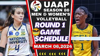 FEU LADY TAMARAWS AT NU LADY BULLDOGS GAME SCHEDULE UAAP SEASON 86 VOLLEYBALL MARCH 062024 DAY 9 [upl. by Arrac]