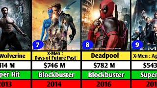 XMen All Movie List  XMen All Movie Box Office Collection  Deadpool amp Wolverine [upl. by Margeaux962]