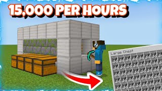 Minecraft Easiest Cobblestone Farm 120  Minecraft Cobblestone Farm Tutorial Java amp Bedrock amp All [upl. by Luttrell620]